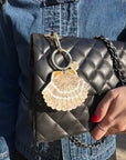 The Hand-Painted Seashell Bag Charm + Keychain