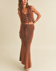 The Sera Knit Vest + Skirt Set - Sold Separately