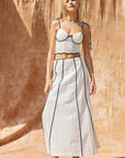 The Sera Eyelet Top + Skirt Set - Sold Separately