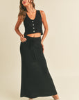 The Sera Knit Vest + Skirt Set - Sold Separately