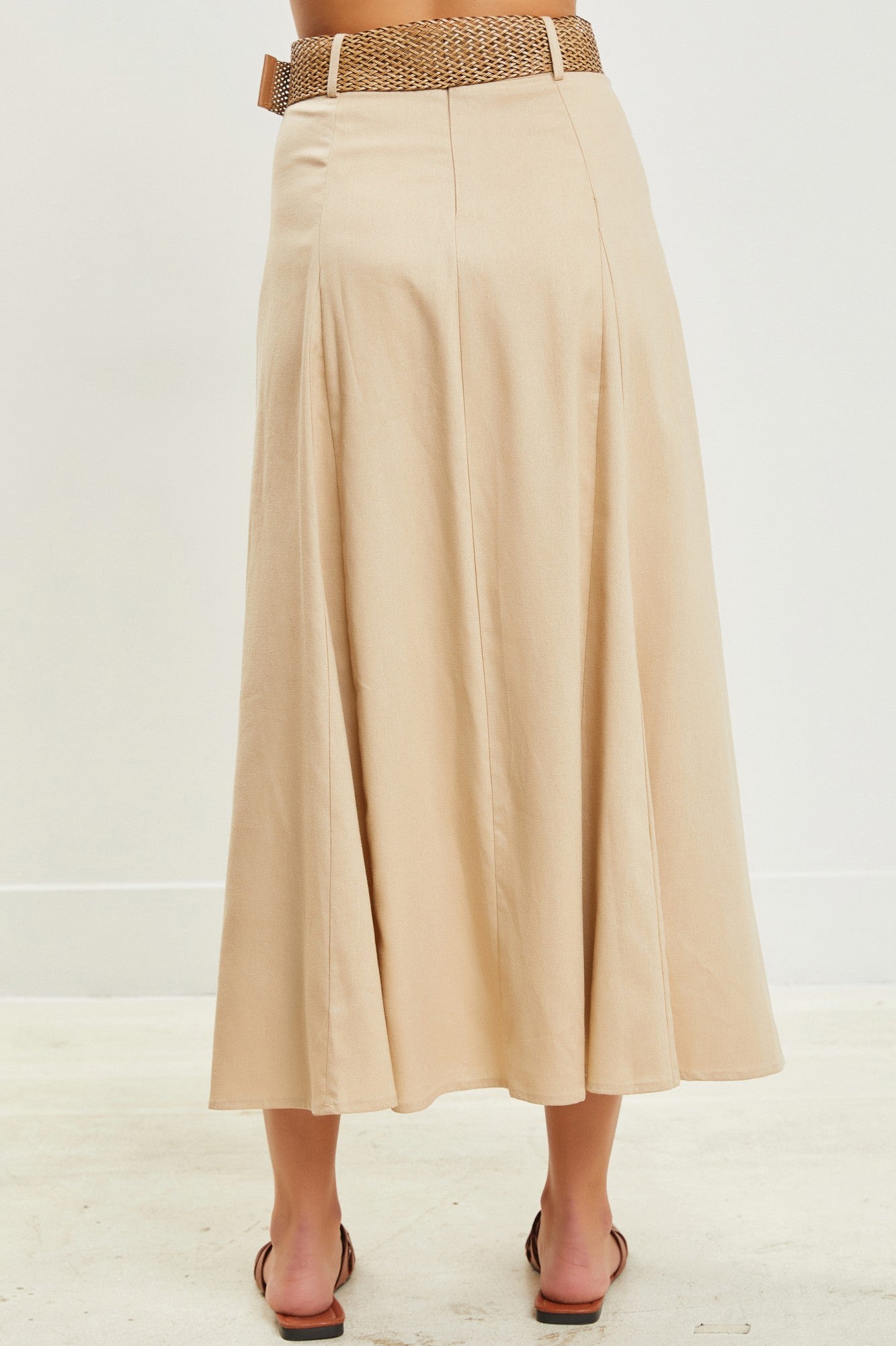 The Serena Fit &amp; Flare Skirt with Belt