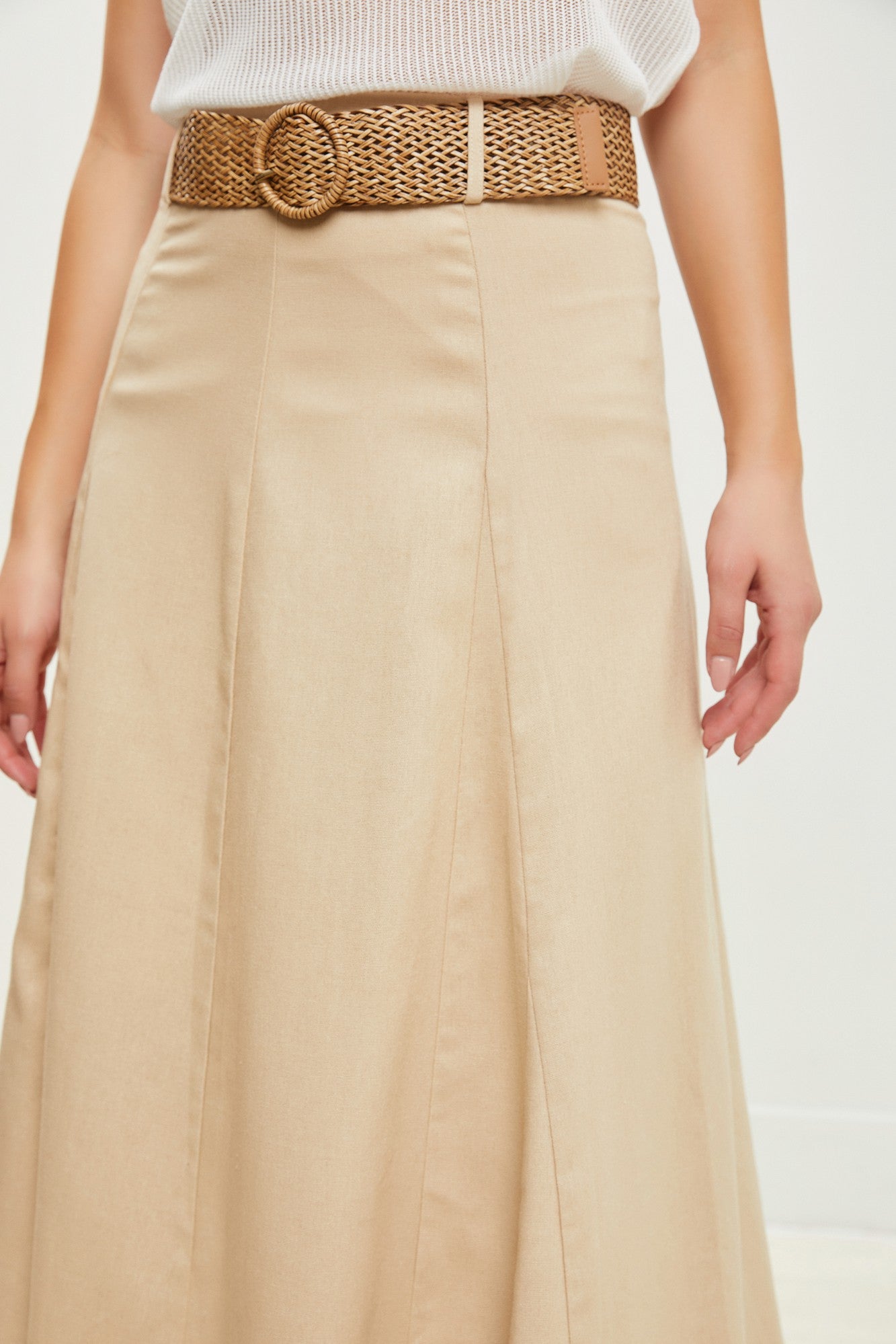 The Serena Fit &amp; Flare Skirt with Belt