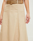 The Serena Fit & Flare Skirt with Belt