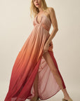The Serena Ombre Halter Dress