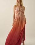 The Serena Ombre Halter Dress