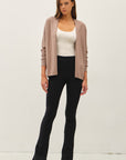 The Shanti Mocha Dolman Sleeve Cardigan