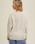 The Skye Black 'Vacay' Embroidered Sweater