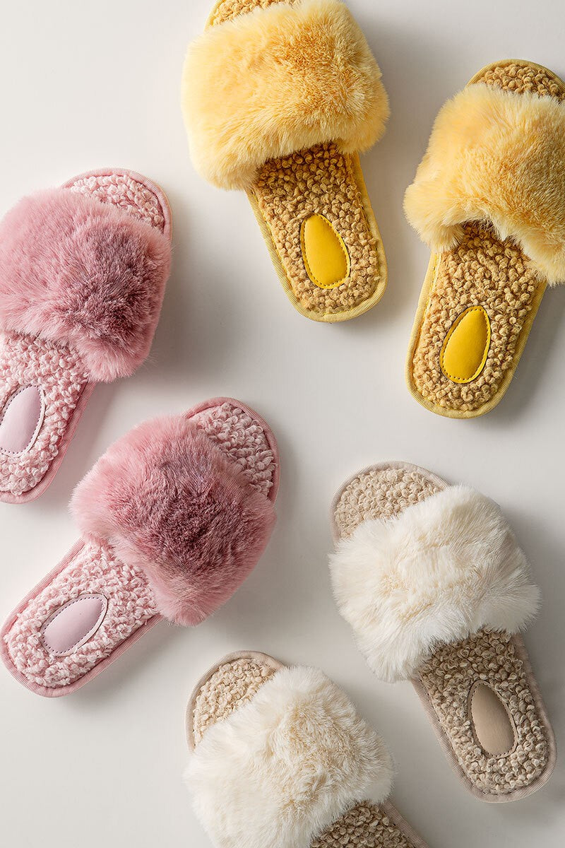 The Faux Fur Slide Slippers