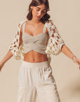 The Sofi Cropped Crochet Shrug