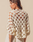 The Sofi Cropped Crochet Shrug