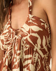 The Sonora Sunburn Halter Maxi Dress