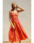 The Karmen Sunset Beaded Maxi Dress