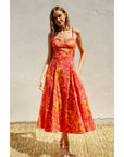The Karmen Sunset Beaded Maxi Dress