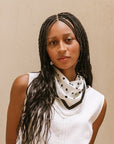 The Abby Polka Dot Satin Scarf
