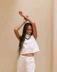 The Leni Denim Top + Pant Set - Sold Separately