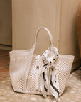 The Malia Laser Cut Tote Bag