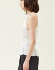The Talia Off White Halter Sweater Top