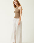 The Talia Tapenade Halter Sweater Top