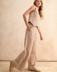 The Tansy Striped Vest + Pants Set - Sold Separately