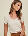 The Tara Scoop Neck Tee