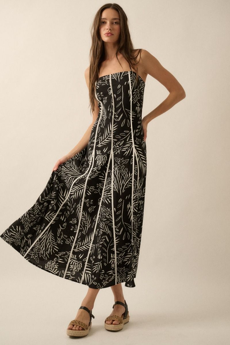 flair maxi dress The Tersa Fit & Flare Maxi Dress – Thread + Seed