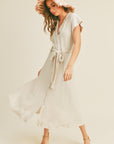 The Tess Button Down Linen Dress