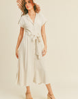 The Tess Button Down Linen Dress