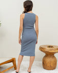 The Tessa Button Bodycon Dress