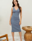 The Tessa Button Bodycon Dress