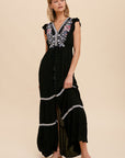 The Everlee Embroidered Maxi Dress