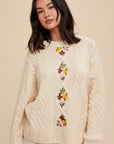 The Gracelyn Floral Sweater