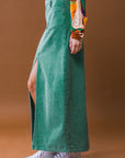 The Haley Corduroy Midi Skirt