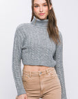 The Pippa Cable Knit Crop Sweater