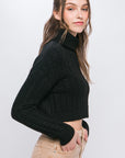 The Pippa Cable Knit Crop Sweater