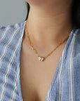 The Toi Et Moi Paperclip Necklace