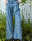 The Tommi Pleated Denim Trousers