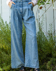 The Tommi Pleated Denim Trousers