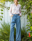 The Tommi Pleated Denim Trousers