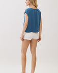 The Rumi Dark Denim Top + Pant Set - Sold Separately