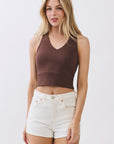 The Yuna Chocolate Crop Top