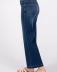 The Winona Dark Denim Wide Leg Crop Jeans