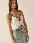 The Wren Colorblock Sweater Tank Top