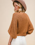 The Kayne Camel Dolman Boatneck Top