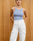 The Millie Medium Blue Knit Tank