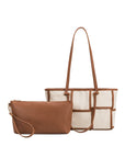 The Bailey Woven Canvas Tote