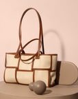 The Bailey Woven Canvas Tote
