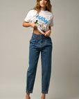 The Hopi High Rise Dark Denim Balloon Jeans
