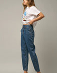 The Hopi High Rise Dark Denim Balloon Jeans
