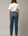The Hopi High Rise Dark Denim Balloon Jeans