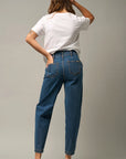 The Hopi High Rise Dark Denim Balloon Jeans